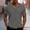 Gray, variant on MORESEC Summer Holiday Mens Plus Size V Neck Short Sleeve T-Shirt Casual Basic Tee Solid Color Tops Vacation Fashion Clothes, White 5XL