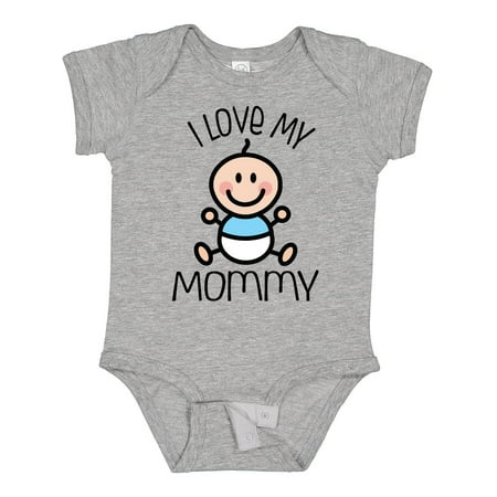 

Inktastic I Love My Mommy Baby Boy Gift Baby Boy Bodysuit