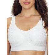 Women's Bali 3488 Comfort Revolution Shaping Wirefree Bra (White Dot 2X)