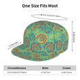 thumbnail image 4 of Hirioo Colourful Tie Dye for Baseball Cap Men Cap Flat Brim for Men Women Teens Adjustable Baseball Cap, 4 of 7