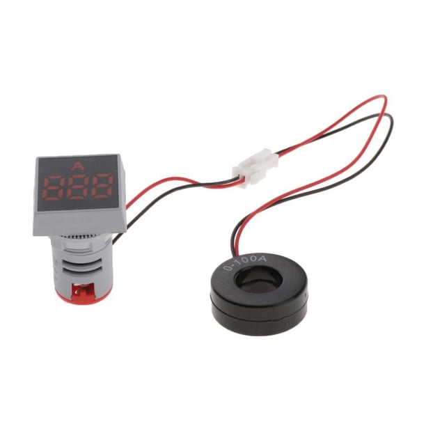 Medidor de corriente Soledad 22 0-100A Amperímetro AC 100A rojo