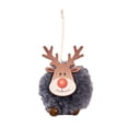 thumbnail image 2 of 1/4Pcs Felt Elk Ornaments Christmas Tree Hanging Plush Felt Reindeer Decorations for Xmas Party Home Tree Decor, 2 of 7