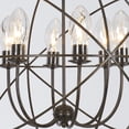 thumbnail image 2 of SOL-9326-EB Crystorama Lighting Solaris - Six Light Outdoor Chandelier, 2 of 9