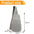 thumbnail image 4 of Chest Sling Bag One Strap Crossbody Daypack Mini Shoulder Backpack for Sport Daily Use - gray, 4 of 6