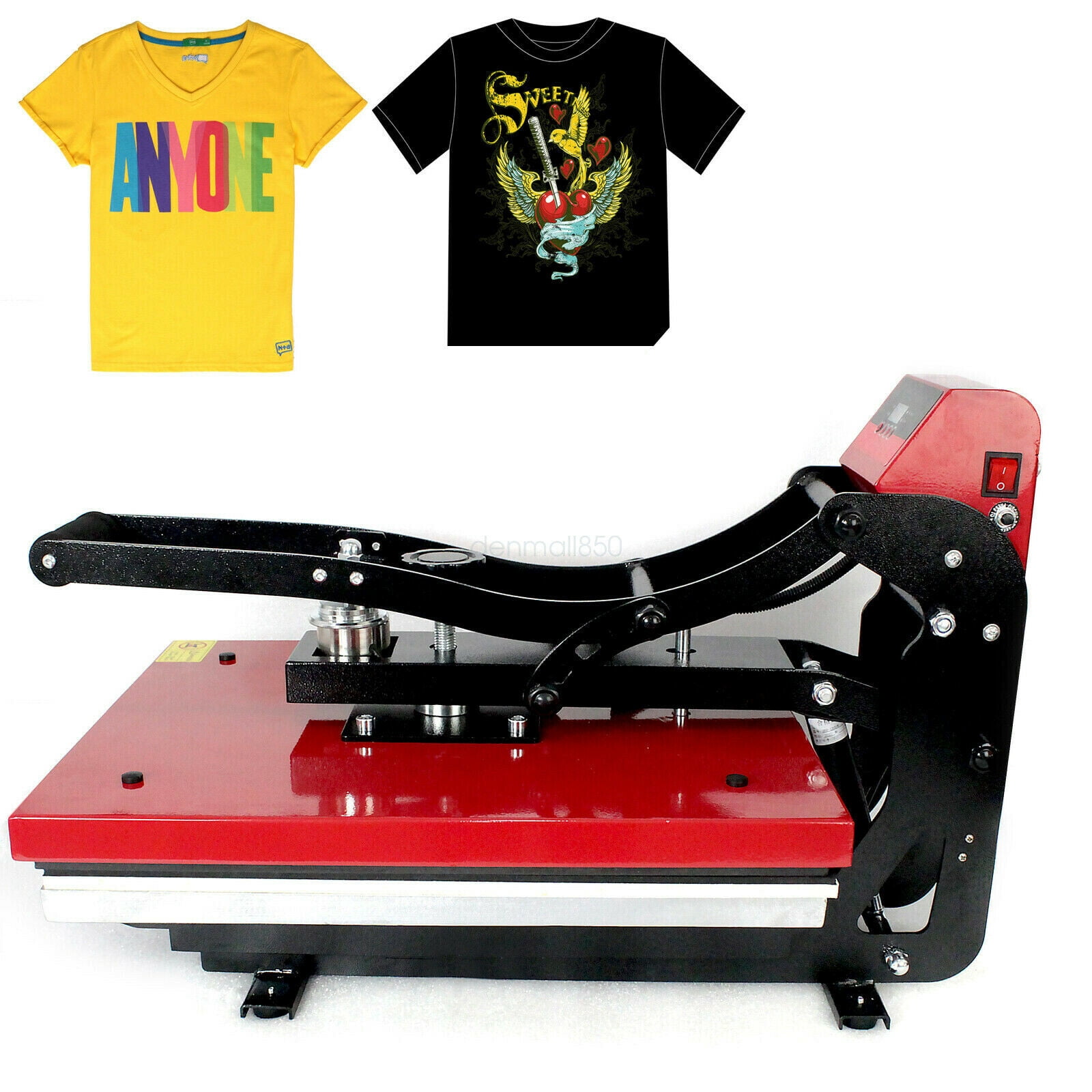 ePhotoInc New 15 x 15 T Shirt Heat Press Machine T Shirt Transfer Machine  1515BLK