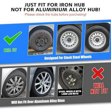 AUTOWIKI 14 Inches Wheel Rim Cover Hubcaps, Hubcap Wheel Cover Replacement for Car Truck SUV R14 Universal ABS Hub Caps Wheel Covers Accessories Set of 4 Silver Color - 5083 Style