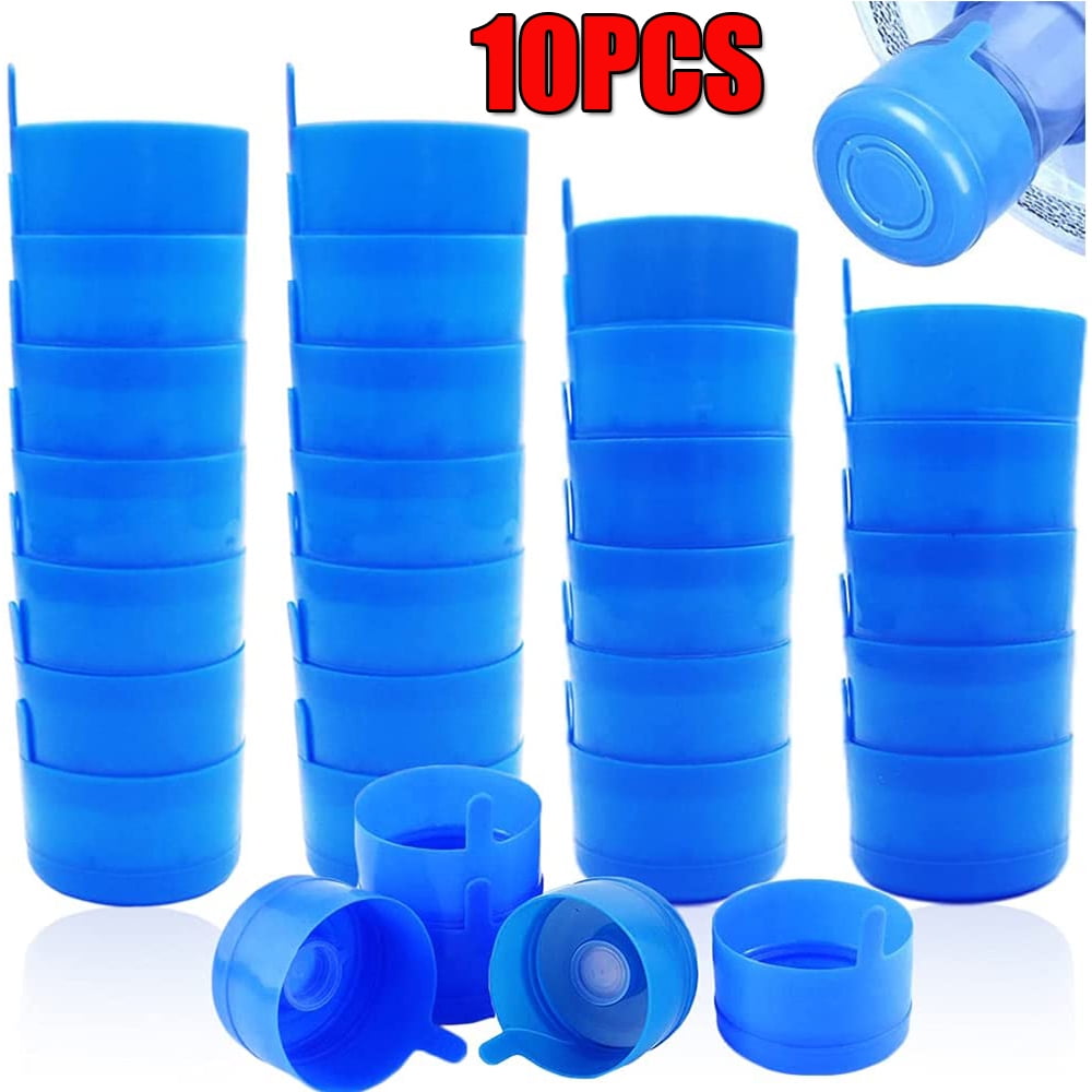 Elbourn 10 Pack Water Bottle Caps, 55mm 3&5 Gallon Non Spill Water Jug