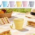 thumbnail image 7 of Silicone Collapsible Travel Cup with Dustproof Lid, 8.8 Oz/260ml, BPA-Free, Portable, Reusable for Camping, Picnic, Travel, Office, 7 of 7