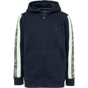 Nautica Boys Fleece Zip-up Hoodie Sweatshirt 6 Navy Blue