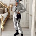 thumbnail image 1 of Jogging Suits For Women 2 Piece Sweatsuits Tracksuits Outfits Ladies Long Sleeve Crop Hoodie Tops Sweatpants Sets, 1 of 4