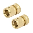 thumbnail image 1 of Conectores rápidos de manguera de latón hembra de 3/4 BSP, 2 piezas, 1 of 4