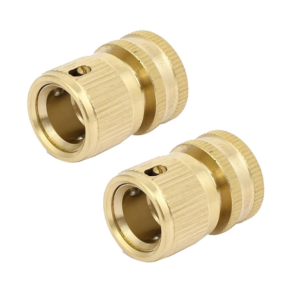 Conectores rápidos de manguera de latón hembra de 3/4 BSP, 2 piezas