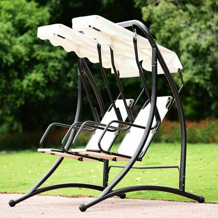 Gymax 2 Person Hammock Porch Swing Patio Outdoor Hanging