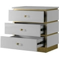 thumbnail image 3 of Home Square Esme Accent Table in White Lacquer & Gold - Set of 2, 3 of 6