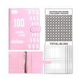 thumbnail image 3 of Carpeta de 100 sobres para ahorrar dinero, carpeta de presupuesto con sobres para efectivo, regalo reutilizable del Día de San Valentín para hombres y Rosa DYNWAVEMX guardar carpeta de desafíos, 3 of 8