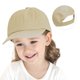 thumbnail image 3 of Gorra de béisbol, gorra de lona para bebés y niños, puede prevenir el daño solar, tamaño 52 (adecuado para niños de 2 a 5 años), marrón claro, tamaño 52 (2 a 5 años), 3 of 5