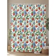 thumbnail image 4 of Shower Curtains Strawberry Blue Floral Leaf Bath Curtain Wildflowers Plant Waterproof Bathroom Shower Curtain Set with Hooks Decoration 72 x 84 Inches, 4 of 7