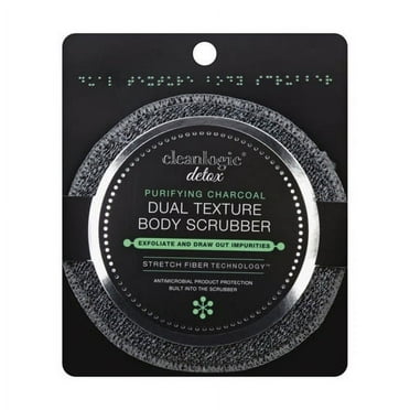 Cleanlogic Detox Charcoal Scrubber Body Dual Texture, 1 Ea, 6 Pack