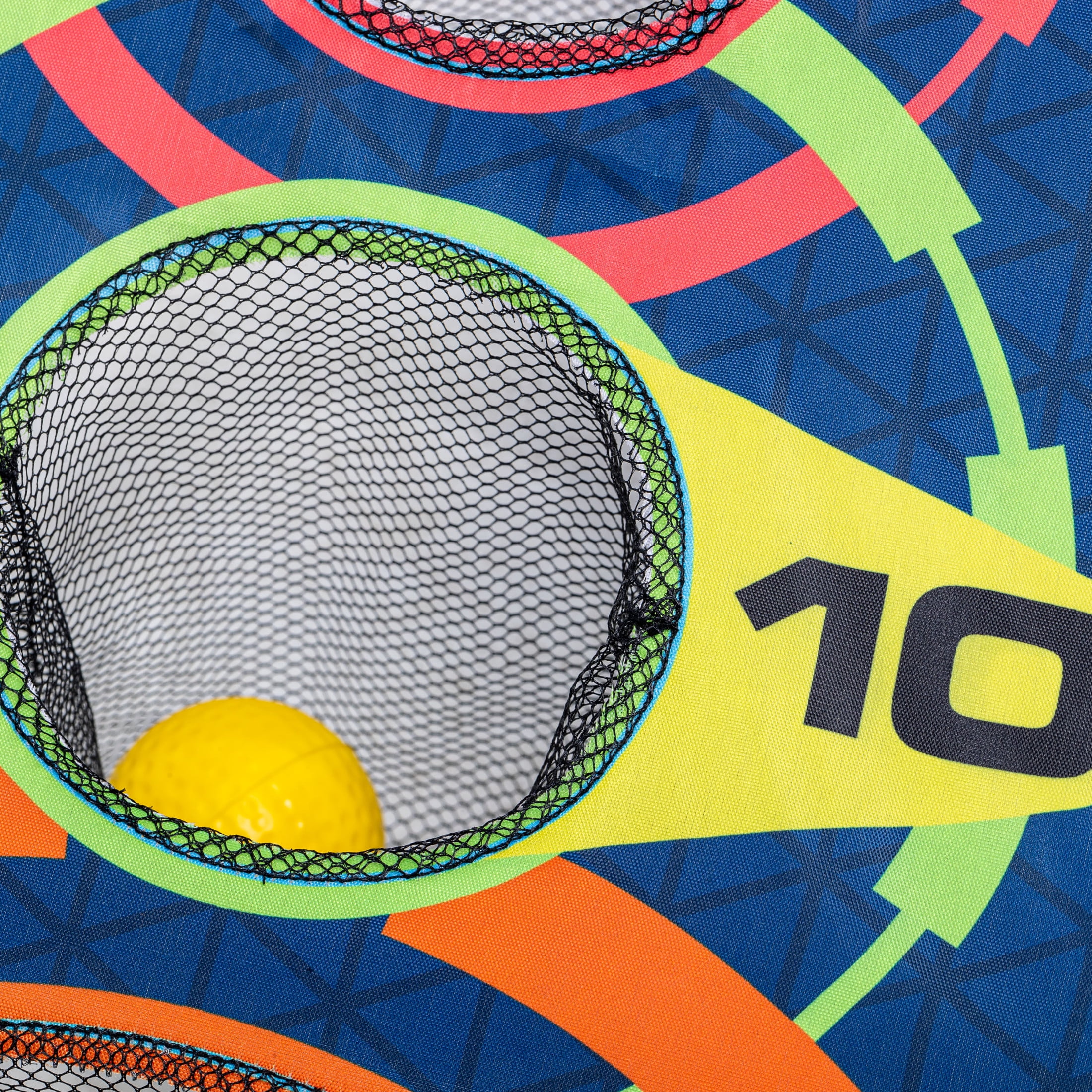 NERF Kids Bounce N Score Target Toss Game Set - Foam Ball Bouncing Target Game for Kids Ages 6+ - (6) Balls and (1) Scoring Target Included