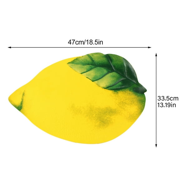 Simulation Lemon Placemat,Outdoor Wedding Placemat Green Plate Mat Outdoor Wedding Placemat Power Packed Performance