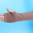 thumbnail image 4 of 1 Pair Warm Keeping Oversleeves Knitting Long Cuff Forearm Guard Winter Cotton Sleeves for Riding Fishing Driving Khaki, 4 of 8