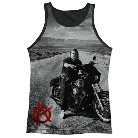 Sons Of Anarchy Crime Drama Series Jax Open Road Adult Black Back Tank Top