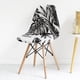 thumbnail image 4 of Funda de asiento estampada de colores sólidos para SILLA, cubierta sin brazos para banquete, hogar, Hotel, 1 pieza, 4 of 4