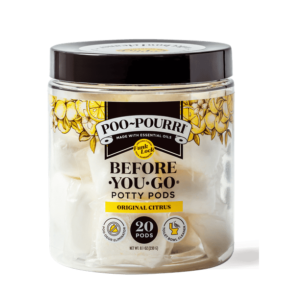 Poo Evd 20ct Original Citrus Toilet Pod Pk Natl 6/CS