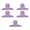 Purple, variant on CEORPER 5Pcs Heavy Duty Metal Hinge Clip Multifunctional Document Clips for File Paper