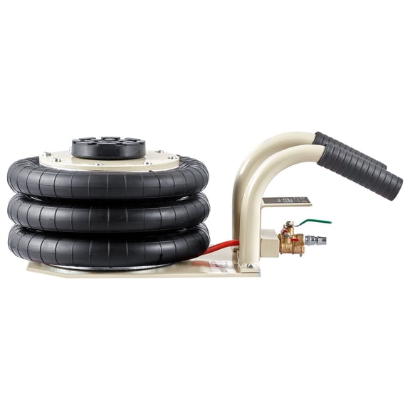 Air Jack,3 Ton/6600 lbs Triple Bag Air Jack,Airbag Jack with Six Steel Pipes,Lift up to 17.7"/450 mm,3-5 s Fast Lifting Pneumatic Jack,with Short Handles for Car Repair