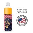 thumbnail image 4 of Rottweiler Hearts Love and Valentines Day Portrait Ultra Hugger for slim cans, 4 of 6