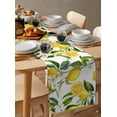 thumbnail image 6 of Lemon Fruit Table Runner 60 Inches, White Flowers Spring Garden Countryside Bed Runner Dresser Scarves Tabletop for Indoor Outdoor Parties/Ceremony/Banquet, 13" x 60", 6 of 8