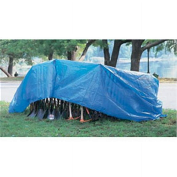 Multiple Use Tarp, 16 ft Long, 12 ft Wide, Polyethylene, Blue
