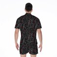 thumbnail image 2 of Hand Of Glory Black Magic Witch Short Sleeve Men'S Rompers Casual Summer Jumpsuits Outfit, 2 of 4