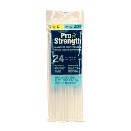 Ad tech Ultimate Strength Mini 8" Glue Sticks, 24 ct