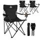 thumbnail image 1 of 3 Sillas Plegables De Playa, Campamento Y Exteriores. negro, 1 of 9