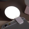 thumbnail image 2 of Encendiendo Mini Q Selfie Ring Light Flash LED USB Clip Lámpara de relleno para teléfono móvil (Blanco), 2 of 8