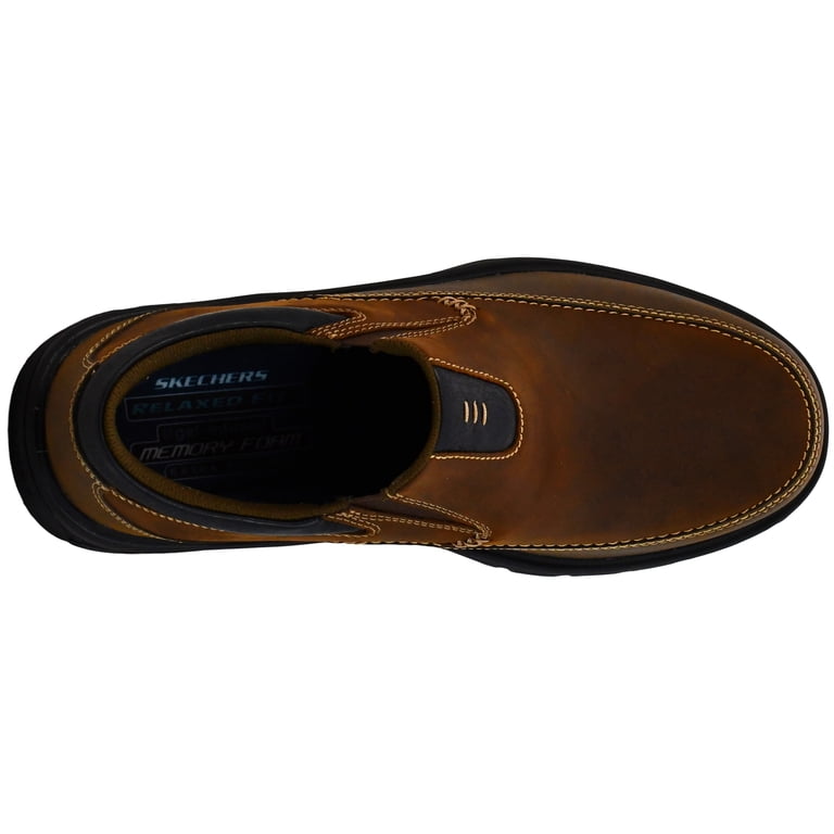 Skechers Segment The Search Mens Size 11 3E Brown Leather Slip-Ins Loafers Shoes Skechers Men main image 4