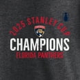 thumbnail image 4 of Men's Fanatics Heather Charcoal Florida Panthers 2025 Stanley Cup Champions Rush Tri-Blend T-Shirt, 4 of 4