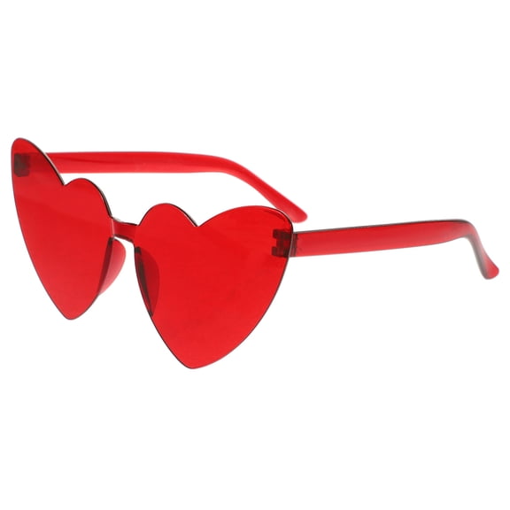 UPOUART Red Heart Sunglasses Party Glasses for Adults Lightweight Pc Material Funny Eyewear