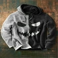 thumbnail image 4 of 2025 European and American Halloween men's new pumpkin digital print Christmas series hooded sweatshirt, 4 of 6