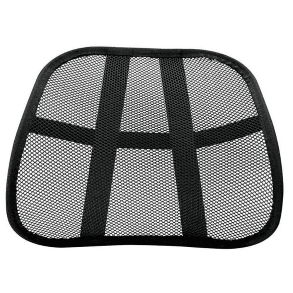 Cool Mesh Back Lumbar Support Vent Cushion Car Office Chair Truck Seat