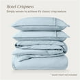 thumbnail image 5 of Bare Home Organic Cotton Duvet Cover Set, Percale Weave, Queen, Winter Blue, 5 of 10