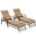 thumbnail image 2 of Crestlive Products Set of 2 Outdoor Patio & Indoor Adjustable Chaise Lounge Chairs with Cushion, 2 of 5