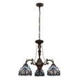 thumbnail image 6 of CHLOE Lighting Grenville Victorian-Style Dark Bronze 3-Light Mini Chandelier 24" Wide, 6 of 8