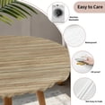thumbnail image 3 of Retro Yellow Round Tablecloth for 36-44 Inch Tables,Fitted Table Cover with Elastic Edge,Country Farmhouse Abstract Minimalist Texture Waterproof Outdoor Table Cloth Protector for Patio Garden Dinner, 3 of 9