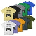 thumbnail image 6 of Greenyef Graphics I Paused My Game to Be Here Video Gamer Gift for Men Teenagers Gaming Funny Graphic T-Shirt Style-18 (Violet, Medium), 6 of 6