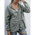 thumbnail image 3 of Dragonus Lightweight Waterproof Raincoat for Women Packable Outdoor Hooded Rain Jacket, 3 of 5