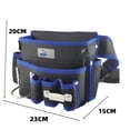 thumbnail image 4 of Pochette à Outils en Cuir Robuste pour Charpentiers et Menuisiers - Sac de Ceinture de Travail à Compartiments Multiples avec Sangle de Taille Réglable, Design Robuste pour Chantiers, Idéal pour Outils Professionnels pour Hommes, 4 of 6
