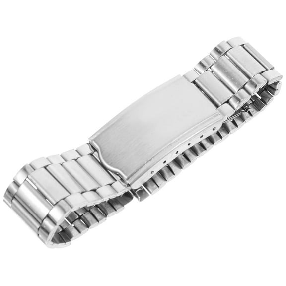 GOOHOCHY 15mm Stainless Steel Watch Strap Decorative Band Wristwatch Accessory for Men and Women